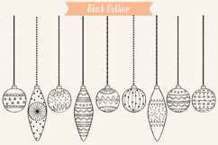 Christmas Ornaments | Hand Drawn Tree Balls Decorations Product Image 3