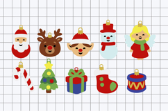 Christmas ornaments 3D SVG Product Image 2