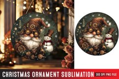 Christmas Ornaments Round Sign PNG, Christmas Round Sign PNG