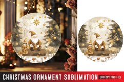 Christmas Ornaments Round Sign PNG
