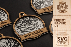 Family Ornament SVG, Christmas Ornaments SVG Product Image 4
