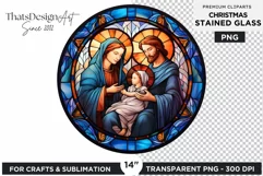 Jesus Stained Glass Christmas Ornaments PNG Clipart Product Image 1