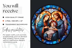 Jesus Stained Glass Christmas Ornaments PNG Clipart Product Image 2