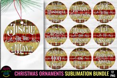  Christmas Ornaments Sublimation Bundle I Holiday Ornaments