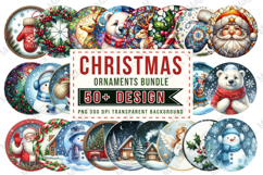 Christmas Ornaments Sublimation Bundle Product Image 1