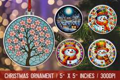 Christmas Ornaments Sublimation PNG Product Image 1