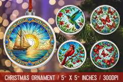 Christmas Ornaments Sublimation PNG Product Image 1