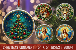 Christmas Ornaments Sublimation PNG Product Image 1