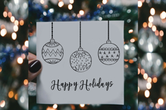 Christmas Ornaments | Hand Drawn Tree Balls Decorations Product Image 6