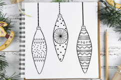 Christmas Ornaments | Hand Drawn Tree Balls Decorations Product Image 7