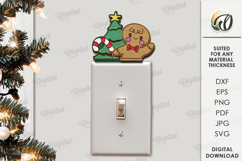 Christmas Outlet Decor Laser Cut. Light Switch Decor SVG Product Image 1