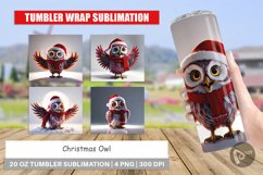 Tumbler Wrap Christmas Owl Product Image 1