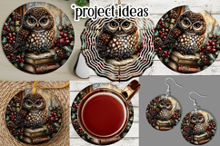 Christmas Wind Spinner, Owl Round Design, Owl Spinner, d23 Product Image 3