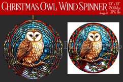 Christmas Wind Spinner, Christmas Owl Wind Spinner, d3 Product Image 1