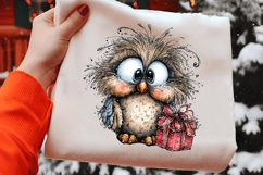 Christmas Owl Clipart Sublimation Product Image 2