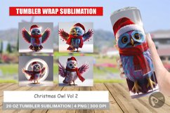 Tumbler Wrap Christmas Owl Product Image 1