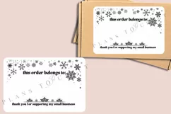 christmas packaging label for thermal printer ready to print instant download