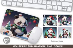 Mouse Pad Cartoon Christmas Panda Product Image 1