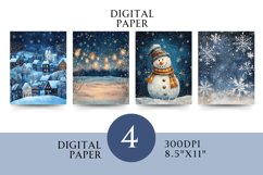 Blue Christmas Paper Junk Journal Product Image 1