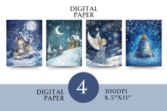 Blue Christmas Paper Junk Journal Product Image 1