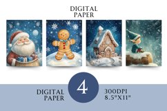 Blue Christmas Paper Junk Journal Product Image 1