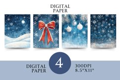 Blue Christmas Paper Junk Journal Product Image 1