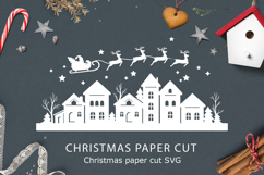 Christmas paper cut / Christmas SVG File Product Image 1