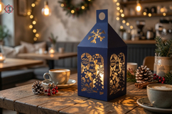Christmas Paper Lantern Template Product Image 2
