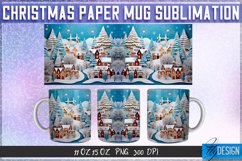 Christmas Paper Mug Sublimation 11|15 Oz Mug | Mug Wrap v.1 Product Image 1