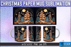 Christmas Paper Mug Sublimation 11|15 Oz Mug | Mug Wrap v.1 Product Image 1