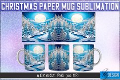 Christmas Paper Mug Sublimation 11|15 Oz Mug | Mug Wrap v.1 Product Image 1
