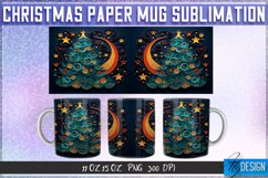 Christmas Paper Mug Sublimation 11|15 Oz Mug | Mug Wrap v.1 Product Image 1
