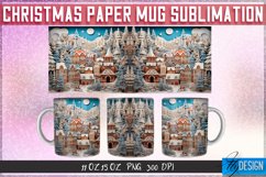 Christmas Paper Mug Sublimation 11|15 Oz Mug | Mug Wrap v.2 Product Image 1