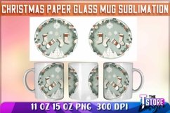Christmas Paper Mug Sublimation|Christmas Mug Paper Quilling Product Image 1