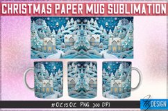 Christmas Paper Mug Sublimation 11|15 Oz Mug | Mug Wrap v.2 Product Image 1