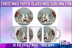 Christmas Paper Mug Sublimation|Christmas Mug Paper Quilling Product Image 1