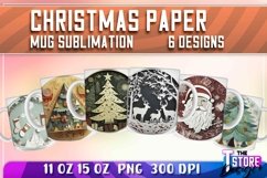 Christmas Paper Mug Sublimation|Coffee 11 Oz|Winter Mug 15 1 Product Image 1