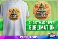 Christmas Paper Sublimation|Paper Quilling Sublimation PNG Product Image 7