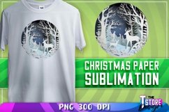 Christmas Paper Sublimation|Paper Quilling Sublimation PNG Product Image 1