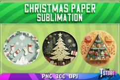 Christmas Paper Sublimation|Paper Quilling Sublimation PNG Product Image 2