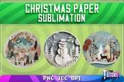 Christmas Paper Sublimation|Paper Quilling Sublimation PNG Product Image 5