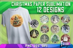 Christmas Paper Sublimation|Paper Quilling Sublimation PNG Product Image 1