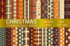 Seamless Bright Christmas Digital Paper, Christmas papers Product Image 1