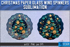 Christmas Paper Glass Wind Spinners Sublimation PNG v.1 Product Image 2