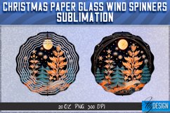 Christmas Paper Glass Wind Spinners Sublimation PNG v.1 Product Image 4