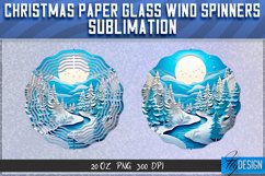 Christmas Paper Glass Wind Spinners Sublimation PNG v.1 Product Image 5