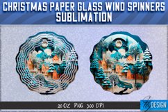 Christmas Paper Glass Wind Spinners Sublimation PNG v.1 Product Image 6