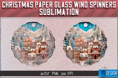 Christmas Paper Glass Wind Spinners Sublimation PNG v.2 Product Image 3