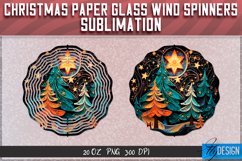Christmas Paper Glass Wind Spinners Sublimation PNG v.2 Product Image 5