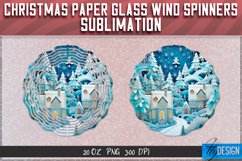 Christmas Paper Glass Wind Spinners Sublimation PNG v.2 Product Image 6